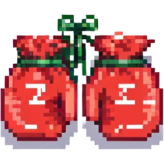 красные боксерские перчатки друг на друге с надписью "23", no background emoji