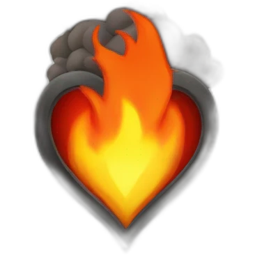 Fire in the heart in android 13 emoji