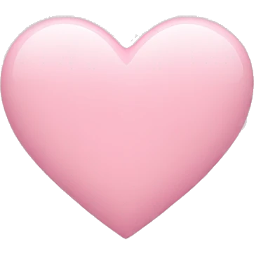 Light pink heart emoji