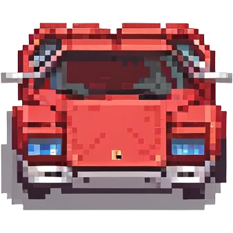 красная Lamborghini Countach, no background emoji