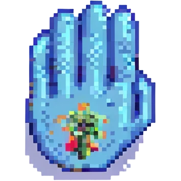 a single finger, pixel art style, pixelated, 8-bit emoji