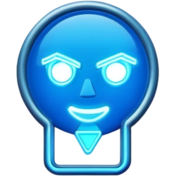 Neon sign blinking the following ETA emoji