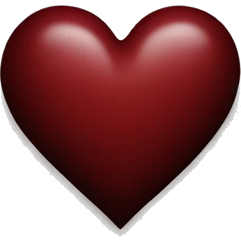 dark red heart emoji