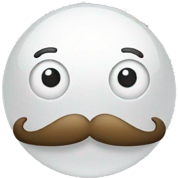 construction crane with a mustache emoji