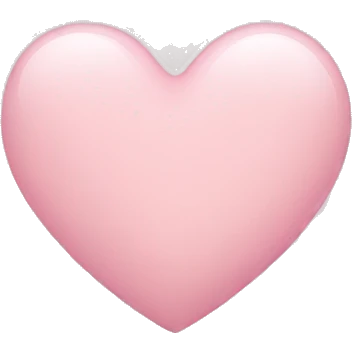 light pink heart emoji