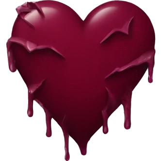 broken maroon heart emoji