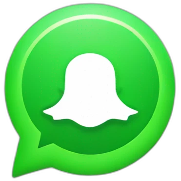 whatsapp logo with plants emoji