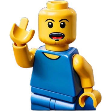 painting of edvard munch's scream in Lego emoji