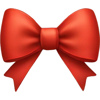 Red bow emoji