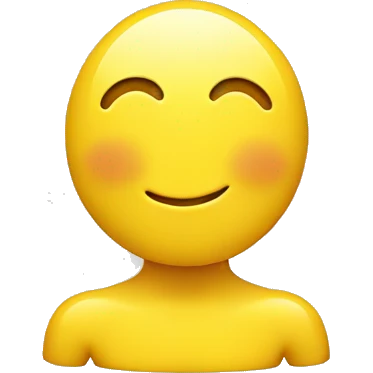 a smile face yellow color and heart in the body emoji
