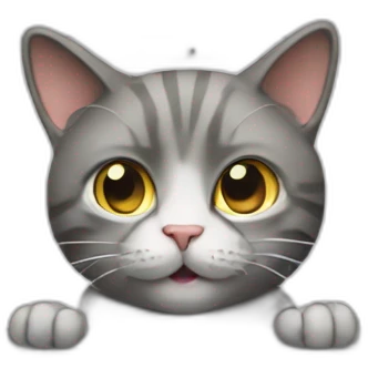 Cat typing on a MacBook  emoji