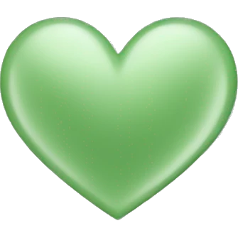 sage green heart emoji