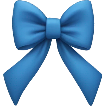 blue bow emoji