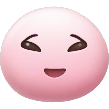 light pink mochi  emoji