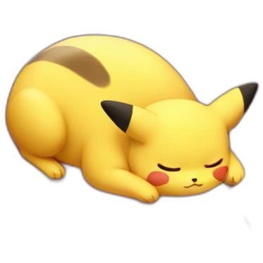 pikatchu sleeping emoji