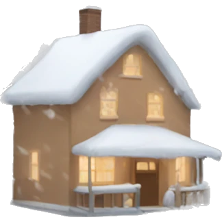 Snowy day emoji