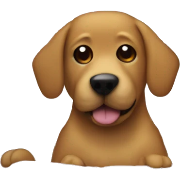 cozy dog on couch pillow emoji