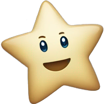 a blue shinning star emoji