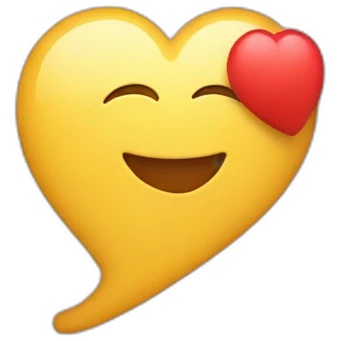 Chat avec cœur emoji