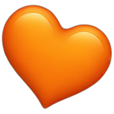 HEART ORANGE emoji