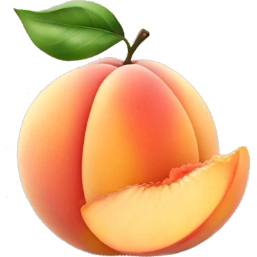 peach with a shell  emoji