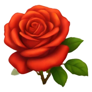 Rosa roja en fuego sticker