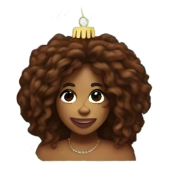 SZA on a Christmas tree sticker