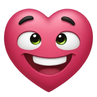 a funny version of heart sticker