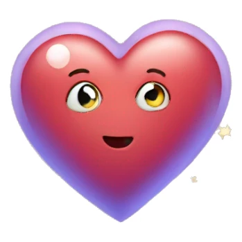 Heart with stars sticker