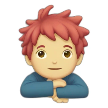 ponyo on the cliff sticker