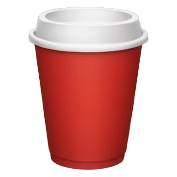 red cup in hand sticker