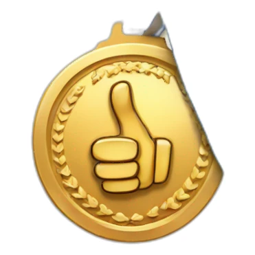 medal-thumbs-up sticker