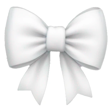 A cute White Bow sticker
