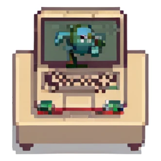 Laptop with tiny legs running away sticker