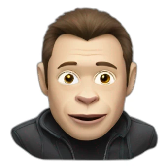 Gorilla with Elon Musk sticker