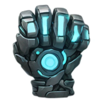 cybernetic fist sticker