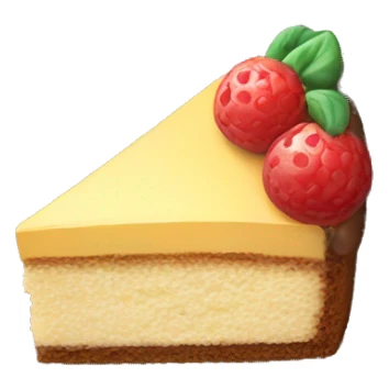 slice of cake top view sticker