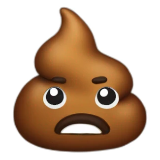 Poop pooping a poop sticker