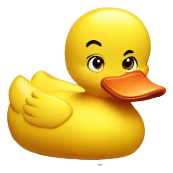 stressed rubber duck with a laptop sticker