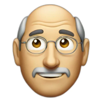 Steve Jobs apple sticker