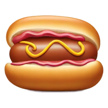 Hot dog inside donut  sticker