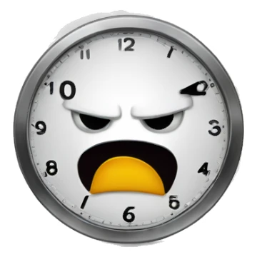 angry "12 o'clock" sticker