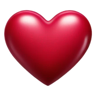 Crimson heart sticker