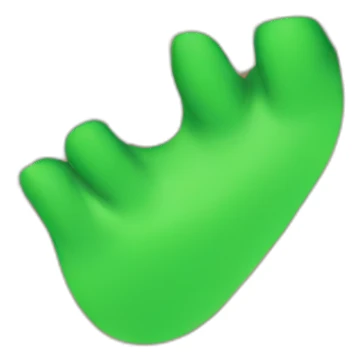 Feet with green nails sticker