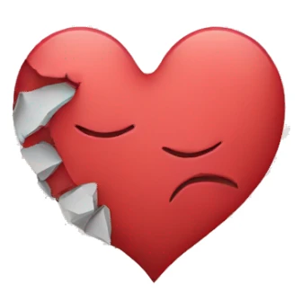 broke heart  sticker
