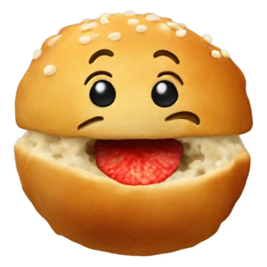 Ein Germknödel mit Mohn sticker