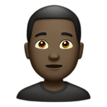 Homme noir chinois sticker