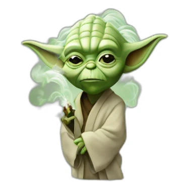 Yoda smoke sticker
