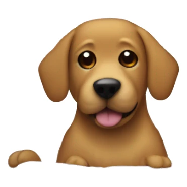 cozy dog on couch pillow sticker