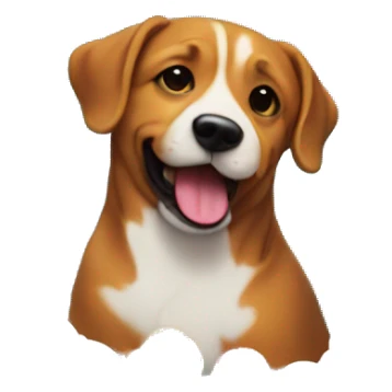 50th Birthday Cake with a Dog sticker